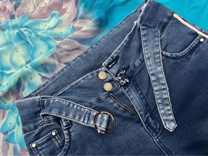 Blue Bootcut Jeans