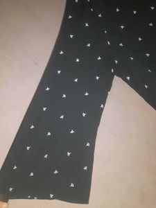 Black Printed Top