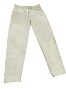 Beige Straight Fit Jeans