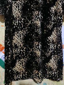 Animal Print velvet suit set