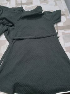 Black Dress Cord Set Comfortable