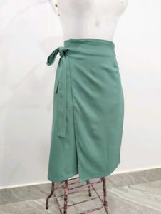Green Wrap Skirt