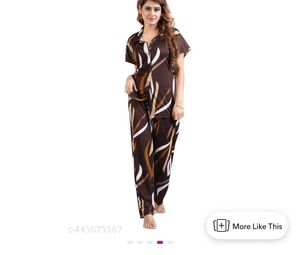Satin Polyester Printed Nightsuit