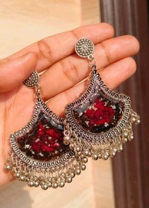 Raisin Art Earrings Floral