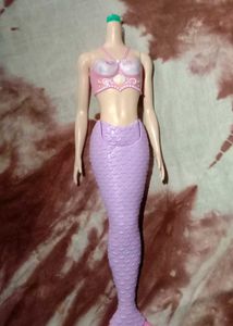 Rare Barbie Purple Odile Mermaid Body