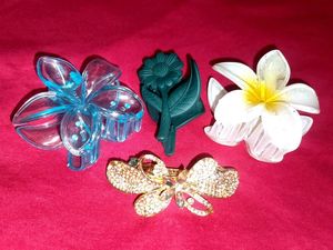 Cute Flower Hair Claw Clip Set
