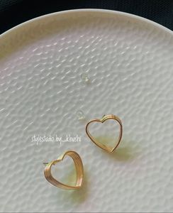 Heart Shaped Stud Earrings