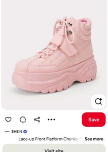 Pink Platform Boots