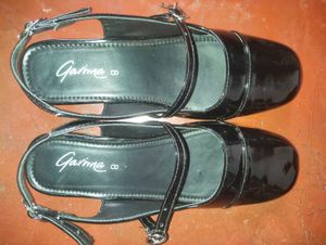 Black marry Jane heel ballerina