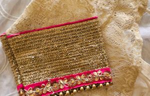 Gold Embellished Sari Blouse
