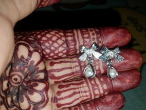 Pearl Bow Drop Earrings