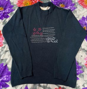 Men Blue Sweater