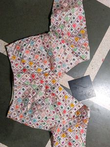 Embroidered with mirror work