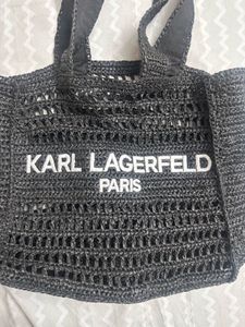Authentic Karl Lagerfeld ANTIBES STRAW TOTE