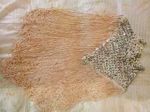 SEQUINNED and tassled FREE SIZE CAPE