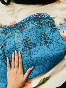 Teal Embellished Y2K lehenga Choli