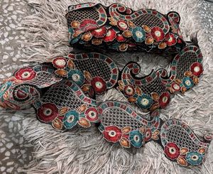Embroidered Trim Lace For Dress 10 Metters