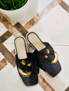 Black New Slippers