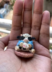 Handmade Clay Moo Work Buddy