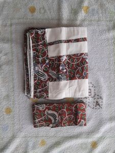 Kalamkari Printed Kerala Saree With Blouse
