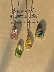 Floral Resin Necklaces