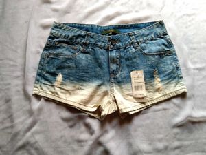 Cute White And Blue Shorts
