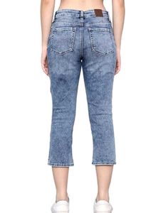 Blue Denim Capri Jeans