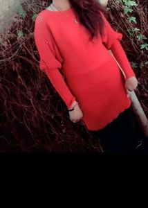 Christmas 🎄 Red Design Long Sweater