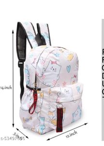 Cute Cat Print Backpack