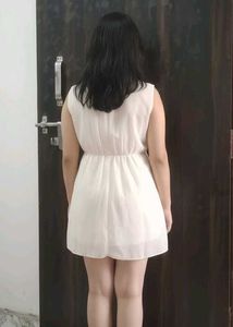 Cream Mini Dress