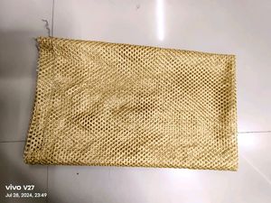 Silk Net Golden Stall Dupatta 04