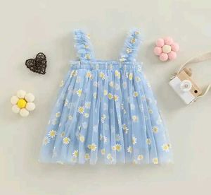 Cute Blue Daisy Dress