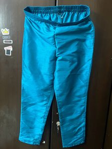 Blue Silk Pant