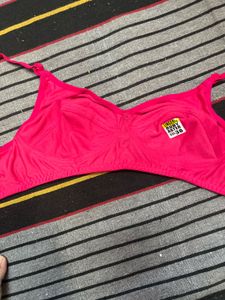 Hot Pink Color Bra