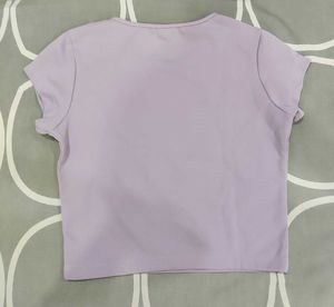 Lavender Cropped Top