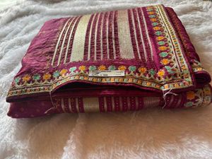 Elegant Maroon Saree heavy design