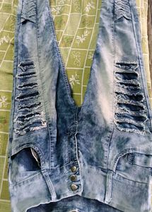Distressed Denim Jeans