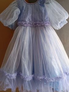 Blue Tulle Party Dress
