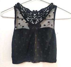 Black Lace Detail Bralette