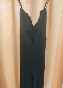 WIDE-LEG JUMPSUIT WITH RUFFLES