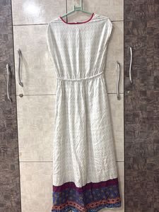 White  Boho Maxi Dress