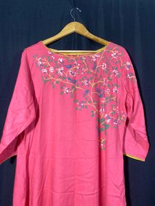 Vishudh Coral Kurti  (Woman)