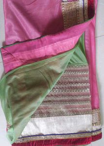 Heavy Work Saree With Stiched Blouse