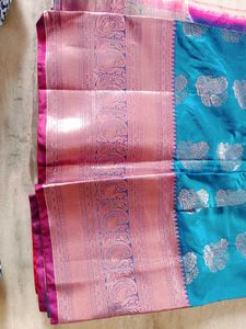 Kanjeevaram Saree With Blouse Attached New