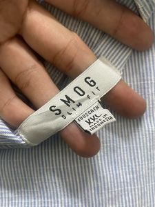 Oversized Pintresty🌸 Striped Shirt