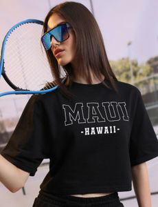 Black  Cropped T-shirt