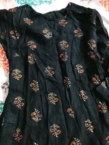 Floral Print Black Tunic