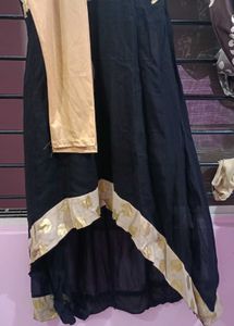 Black &amp; Gold Embroidered Dress