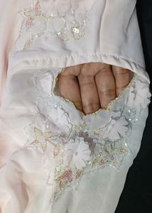 Beautiful And Pencil Long Cut Sleeve Gown