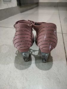 Pink Rhinestone Heels with Bows